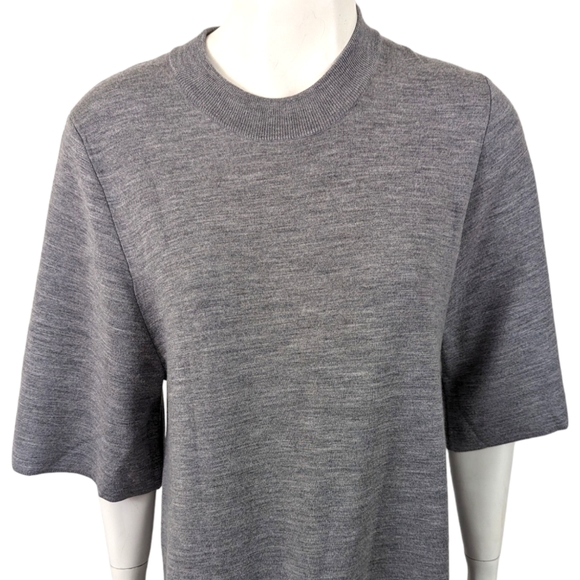 Studio Nicholson Knit Maxi Dress Wool Silk Cashmere Womens 10 Gray Designer Luxe - Picture 2 of 13